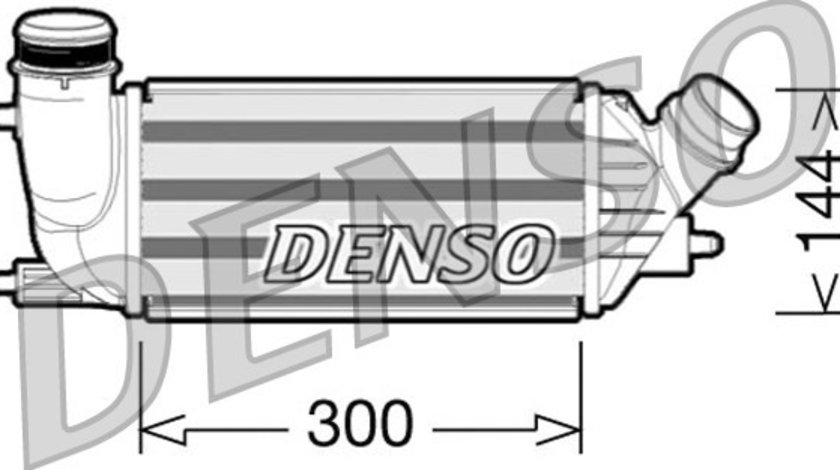 Intercooler, compresor FIAT SCUDO Bus (270_, 272_) DENSO DIT07001