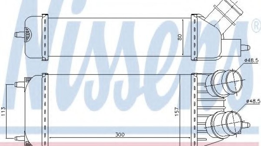 Intercooler, compresor FIAT SCUDO caroserie (272, 270) (2007 - 2016) NISSENS 96613 piesa NOUA