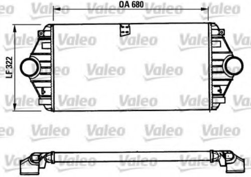 Intercooler, compresor FIAT SCUDO combinato (220P) (1996 - 2006) VALEO 816851 piesa NOUA