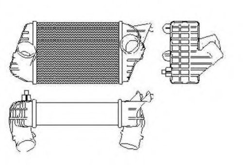 Intercooler, compresor FIAT STILO (192) (2001 - 2010) NRF 30833 piesa NOUA