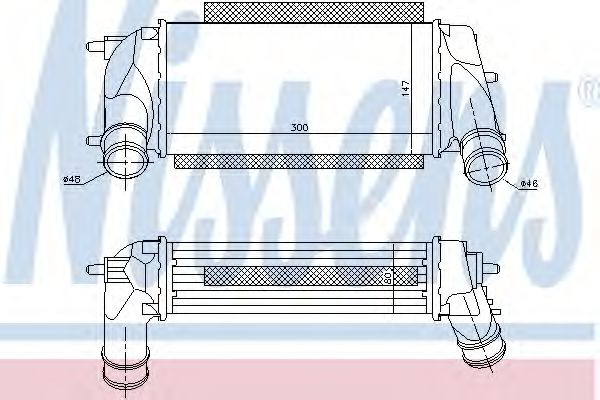 Intercooler, compresor FORD B-MAX Van (2012 - 2016) NISSENS 96498 piesa NOUA