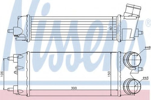 Intercooler, compresor FORD ECOSPORT (2011 - 2016) NISSENS 96553 piesa NOUA