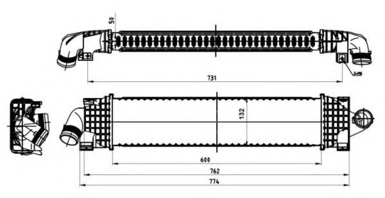 Intercooler, compresor FORD FOCUS II Cabriolet (2006 - 2016) NRF 30870 piesa NOUA