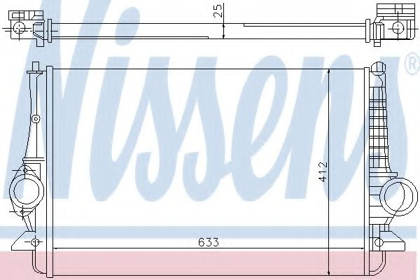Intercooler, compresor FORD GALAXY (WGR) (1995 - 2006) NISSENS 96692 piesa NOUA
