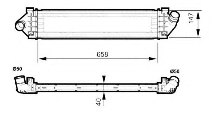 Intercooler, compresor FORD MONDEO IV (BA7) (2007 - 2016) NRF 30515 piesa NOUA