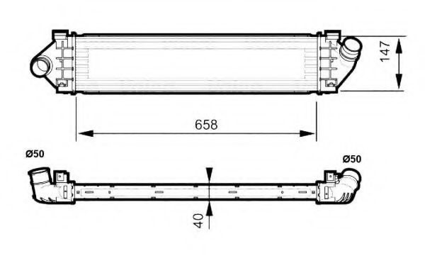 Intercooler, compresor FORD S-MAX (WA6) (2006 - 2016) NRF 30515 piesa NOUA