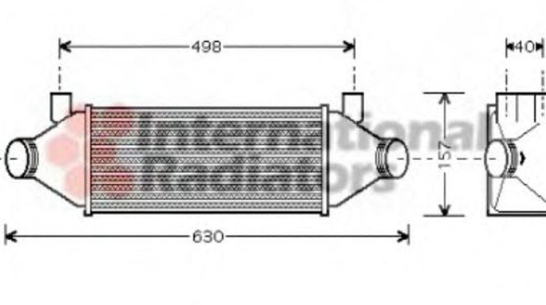 Intercooler, compresor FORD TRANSIT bus (FD, FB, FS, FZ, FC) (2000 - 2006) VAN WEZEL 18004314 piesa NOUA