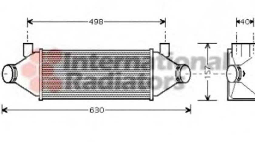 Intercooler, compresor FORD TRANSIT caroserie (FA) (2000 - 2006) VAN WEZEL 18004314 piesa NOUA