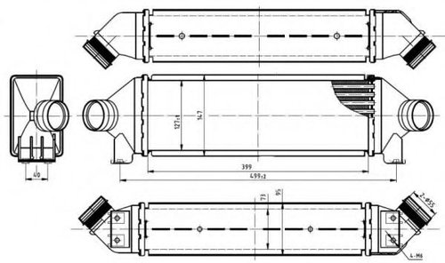 Intercooler, compresor FORD TRANSIT caroserie (FA) (2000 - 2006) NRF 30887 piesa NOUA