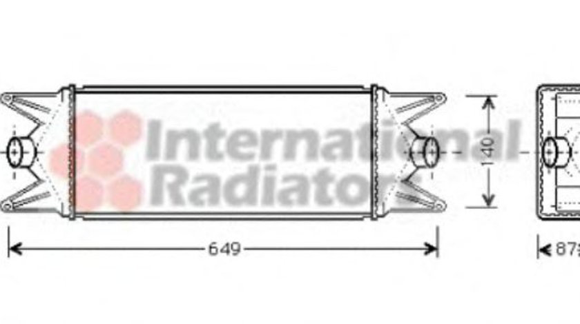 Intercooler, compresor IVECO DAILY III caroserie inchisa/combi (1997 - 2007) VAN WEZEL 28004045 piesa NOUA