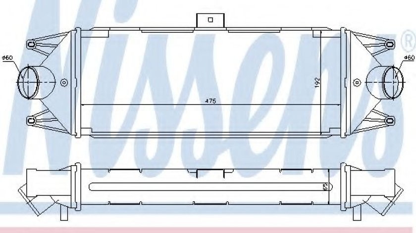 Intercooler, compresor IVECO DAILY V platou / sasiu (2011 - 2014) NISSENS 96727 piesa NOUA