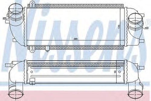 Intercooler, compresor KIA SORENTO II (XM) (2009 - 2015) NISSENS 96537 piesa NOUA