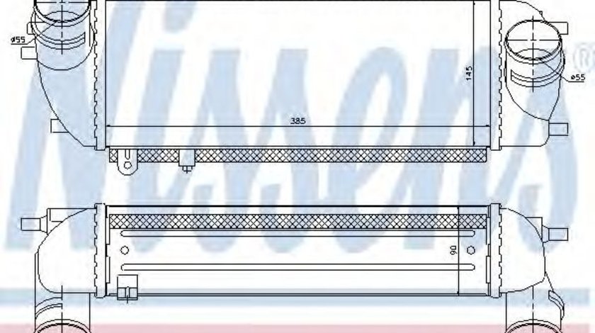 Intercooler, compresor KIA SORENTO II (XM) (2009 - 2015) NISSENS 96537 piesa NOUA