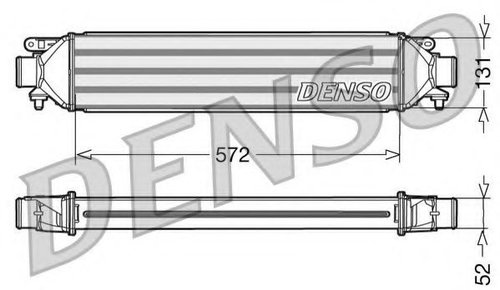Intercooler, compresor LANCIA DELTA III (844) (2008 - 2014) DENSO DIT09107 piesa NOUA