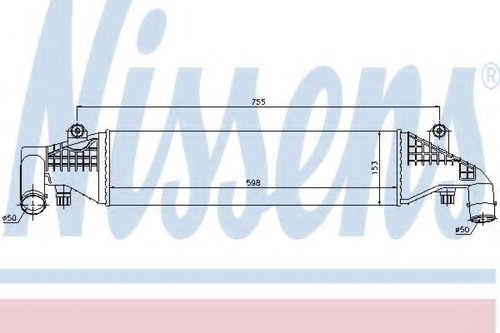 Intercooler, compresor MAZDA 3 (BK) (2003 - 2009) NISSENS 96532 piesa NOUA