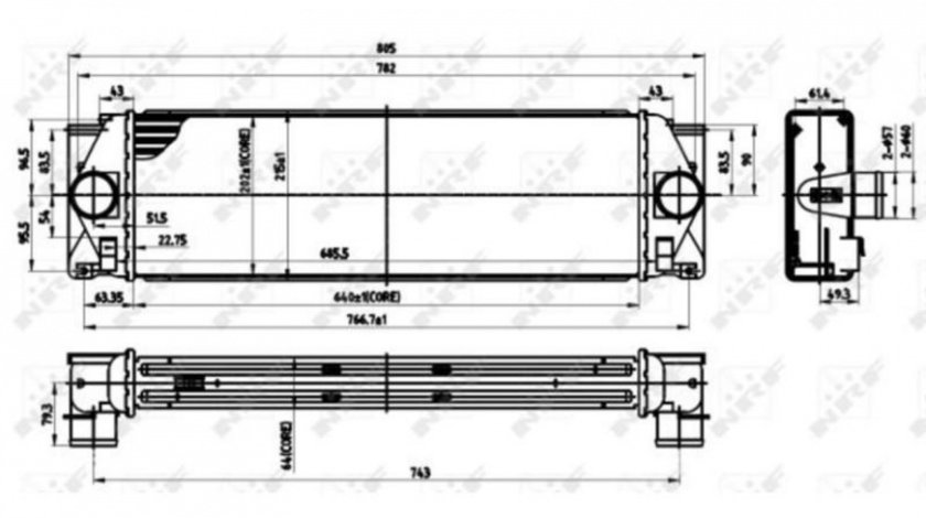 Intercooler, compresor Mercedes 3,5-t platou / sasiu (906) 2006-2016 #2 137014N