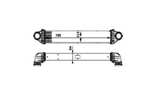 Intercooler, compresor MERCEDES B-CLASS (W245) (2005 - 2011) NRF 30900 piesa NOUA