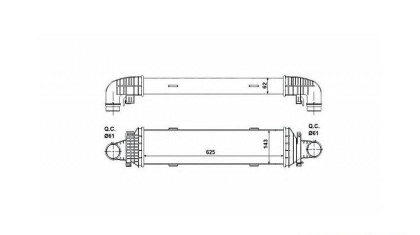 Intercooler, compresor Mercedes CLS Shooting Brake (X218) 2012-2016 #2 127012N