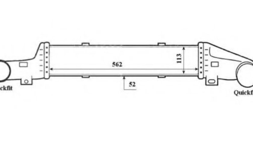 Intercooler, compresor MERCEDES E-CLASS Combi (S210) (1996 - 2003) NRF 30420 piesa NOUA