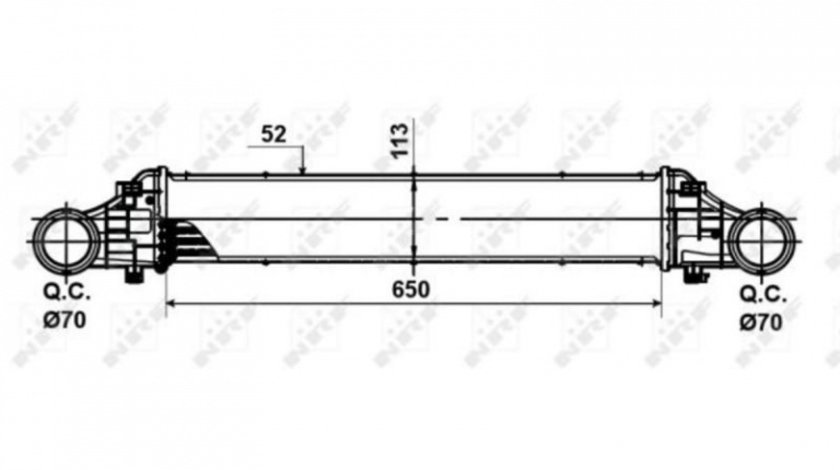 Intercooler, compresor Mercedes E-CLASS (W211) 2002-2009 #3 127000N