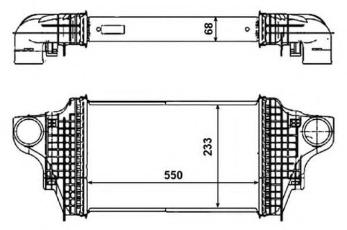 Intercooler, compresor MERCEDES GL-CLASS (X164) (2006 - 2012) NRF 30464 piesa NOUA