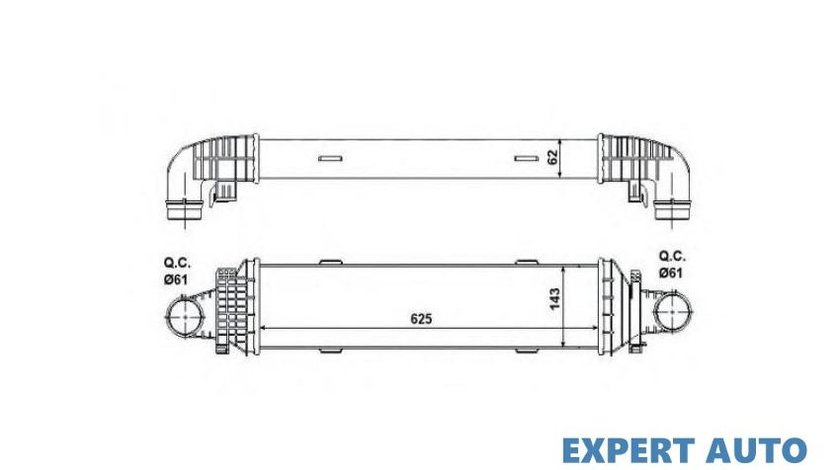 Intercooler, compresor Mercedes GLK-CLASS (X204) 2008-2016 #2 127012N