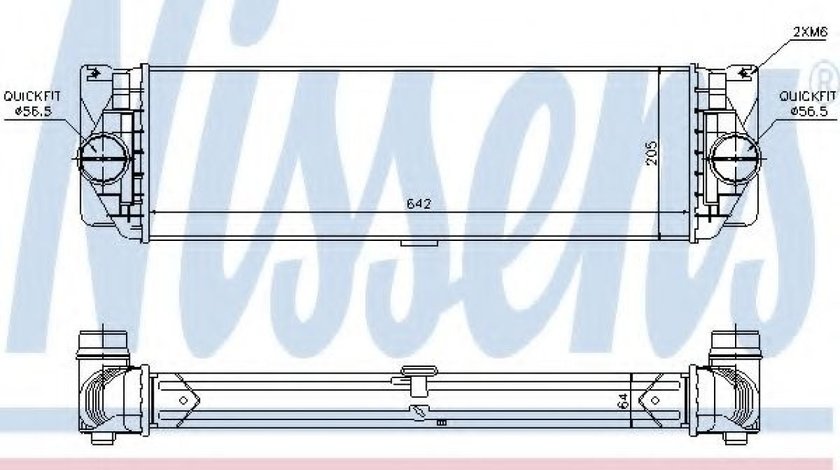 Intercooler, compresor MERCEDES SPRINTER 5-t bus (2006 - 2016) NISSENS 96526 piesa NOUA