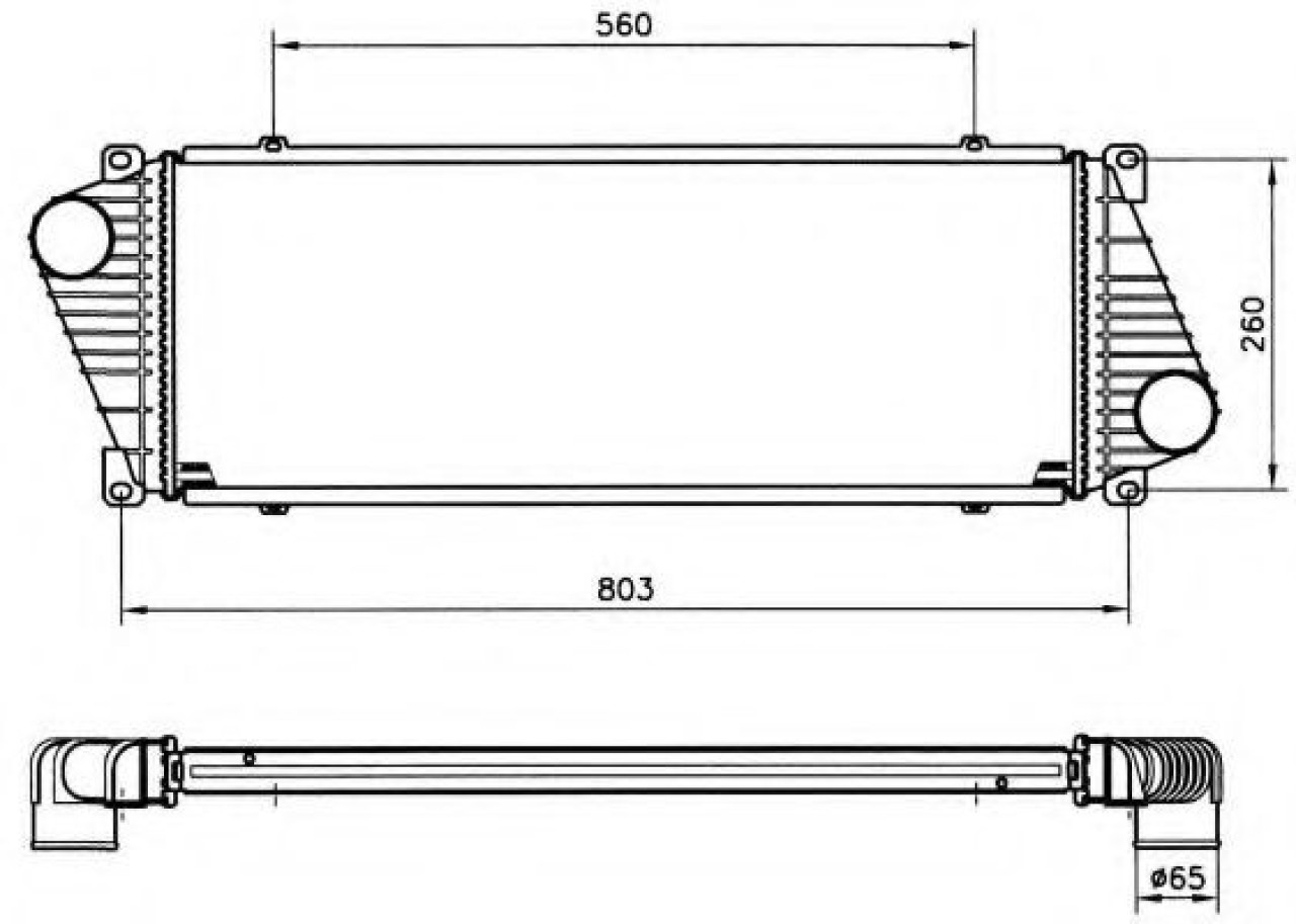 Intercooler, compresor MERCEDES SPRINTER autobasculanta (905) (2001 - 2016) NRF 30830 piesa NOUA