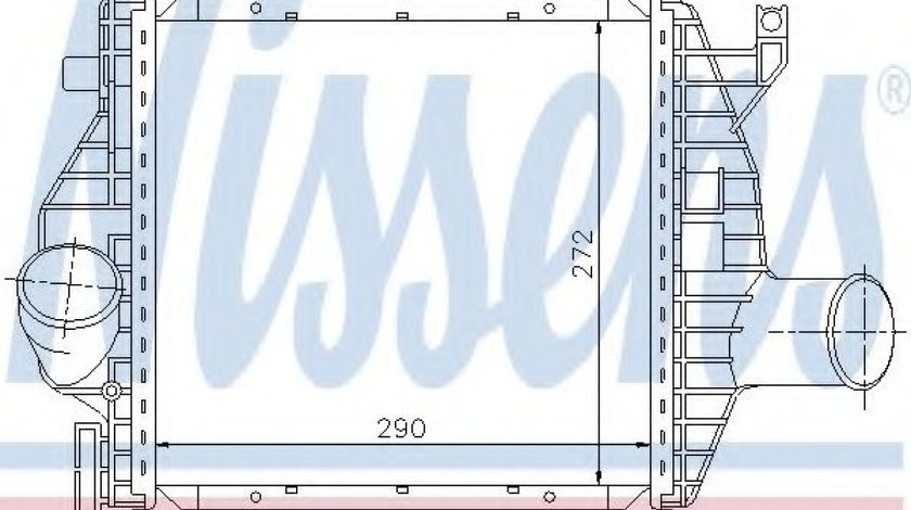 Intercooler, compresor MERCEDES V-CLASS (638/2) (1996 - 2003) NISSENS 96843 piesa NOUA