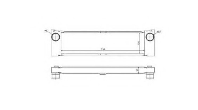 Intercooler, compresor MERCEDES VITO / MIXTO caroserie (W639) (2003 - 2016) NRF 30901 piesa NOUA