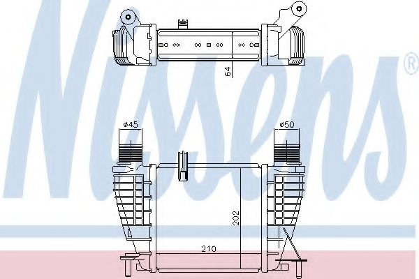Intercooler, compresor NISSAN NOTE (E11) (2006 - 2013) NISSENS 96396 piesa NOUA
