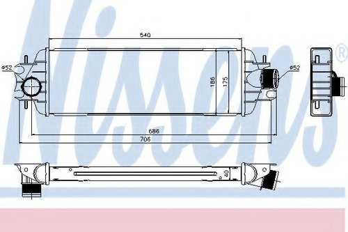 Intercooler, compresor NISSAN PRIMASTAR bus (X83) (2001 - 2016) NISSENS 96775 piesa NOUA