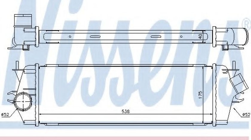 Intercooler, compresor NISSAN PRIMASTAR bus (X83) (2001 - 2016) NISSENS 96583 piesa NOUA