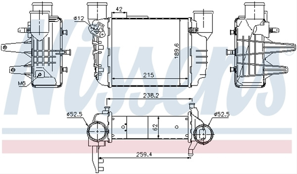 Intercooler, Compresor Nissens Audi 96709