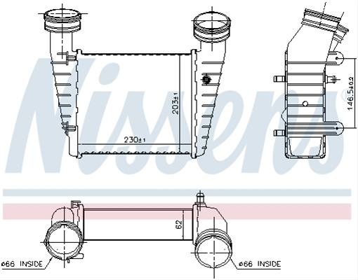 Intercooler, Compresor Nissens Bmw 96680