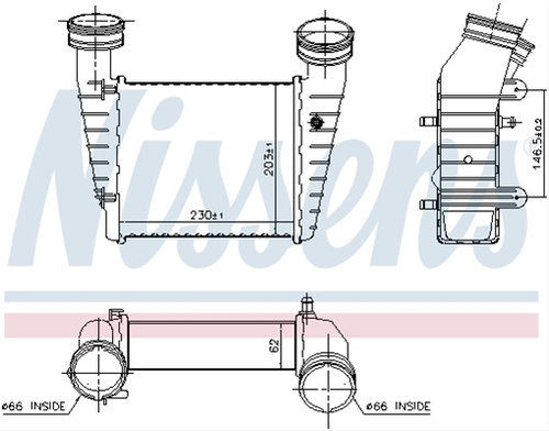 Intercooler, Compresor Nissens Bmw 96680