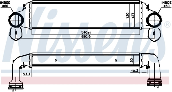Intercooler, Compresor Nissens Bmw 96723