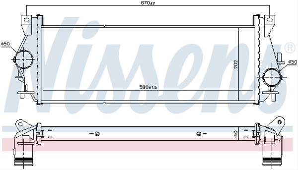 Intercooler, Compresor Nissens Land Rover 96199