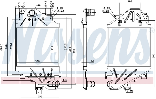 Intercooler, Compresor Nissens Renault 96791