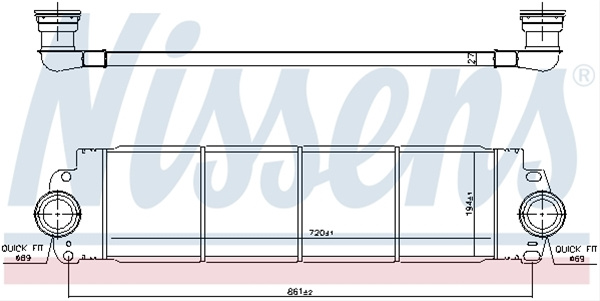 Intercooler, Compresor Nissens Vw 96683