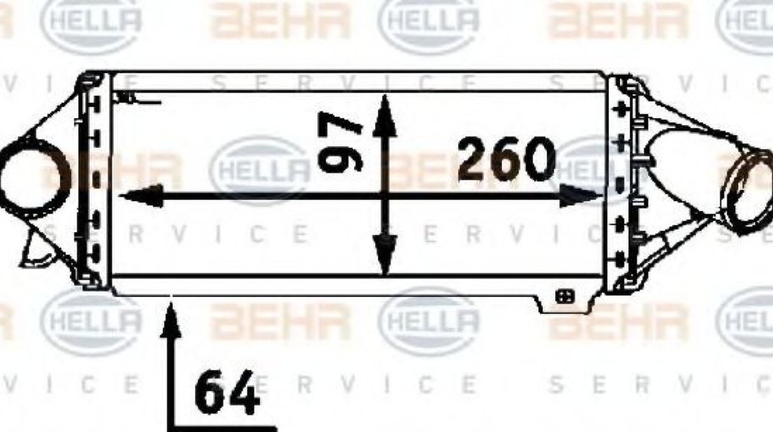 Intercooler, compresor OPEL ASTRA F Hatchback (53, 54, 58, 59) (1991 - 1998) HELLA 8ML 376 723-061 piesa NOUA