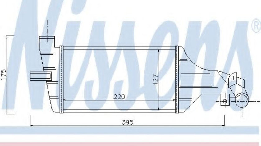 Intercooler, compresor OPEL ASTRA G Cabriolet (F67) (2001 - 2005) NISSENS 96789 piesa NOUA