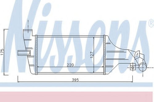 Intercooler, compresor OPEL ASTRA G Hatchback (F48, F08) (1998 - 2009) NISSENS 96789 piesa NOUA