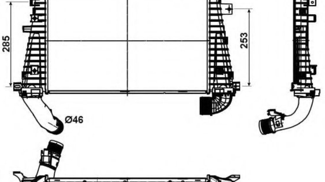 Intercooler, compresor OPEL ASTRA H Combi (L35) (2004 - 2016) NRF 30302 piesa NOUA