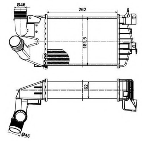Intercooler, compresor OPEL ASTRA H (L48) (2004 - 2016) NRF 30307 piesa NOUA
