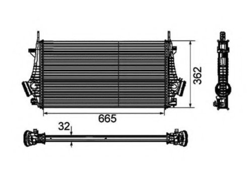 Intercooler, compresor OPEL INSIGNIA (2008 - 2016) NRF 30796 piesa NOUA