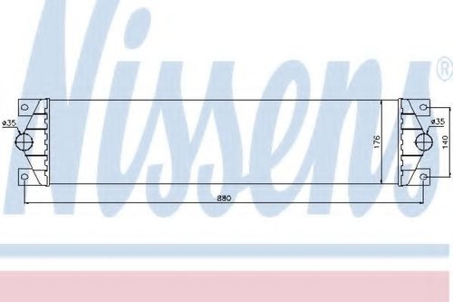 Intercooler, compresor OPEL MOVANO platou / sasiu (U9, E9) (1998 - 2010) NISSENS 96767 piesa NOUA