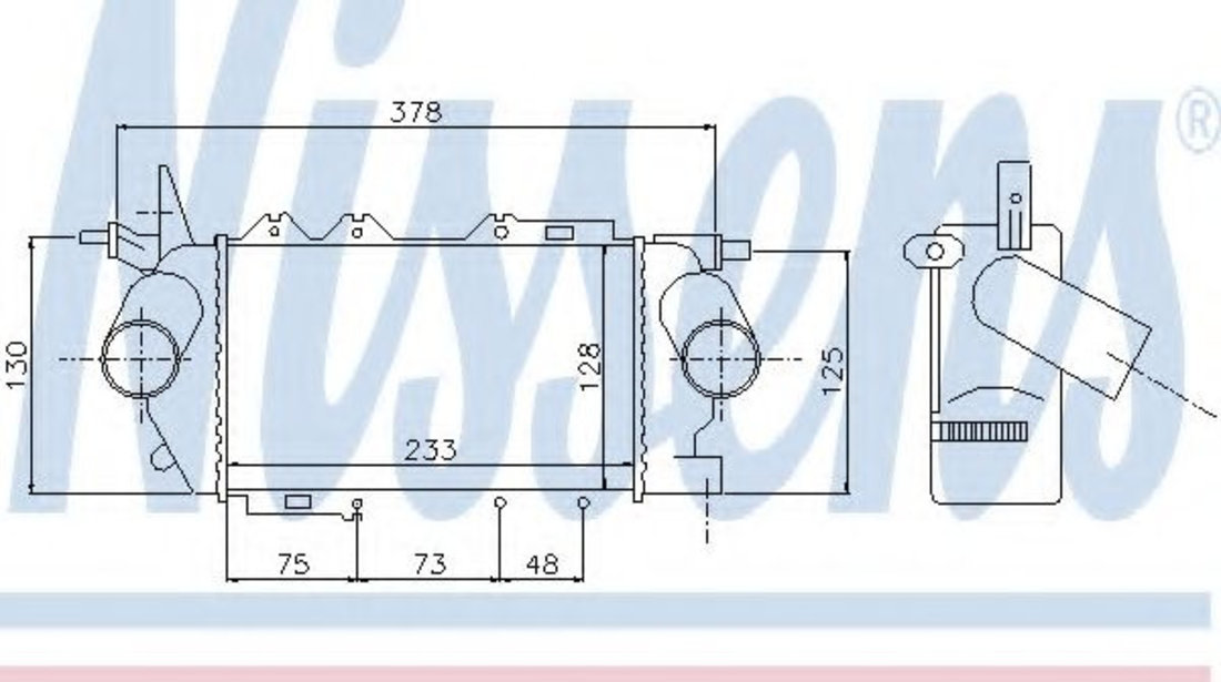 Intercooler, compresor OPEL VECTRA B Hatchback (38) (1995 - 2003) NISSENS 96772 piesa NOUA