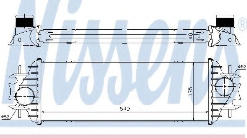 Intercooler, compresor OPEL VIVARO platou / sasiu (E7) (2006 - 2014) NISSENS 96762 piesa NOUA