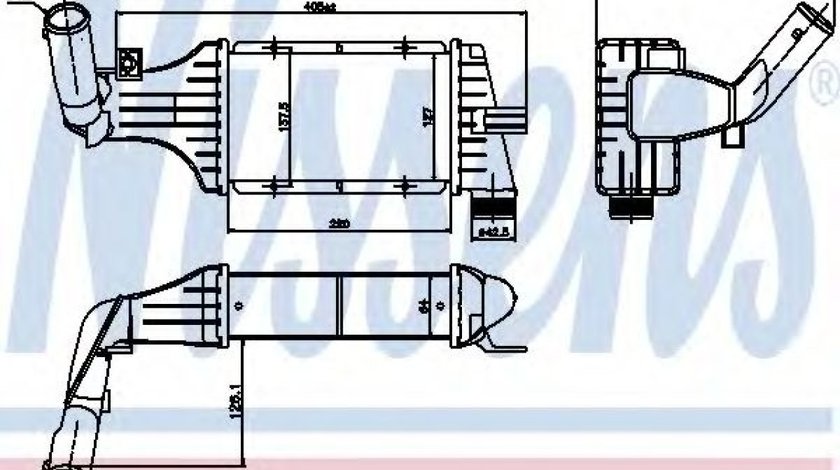 Intercooler, compresor OPEL ZAFIRA A (F75) (1999 - 2005) NISSENS 96788 piesa NOUA